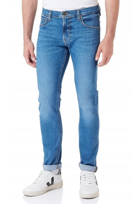 Мъжки тесни дънки  Luke - памук/еластан - син -