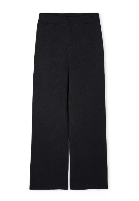 Панталон с широк крачол - Черен