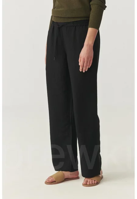 Панталон с връзка - Черен