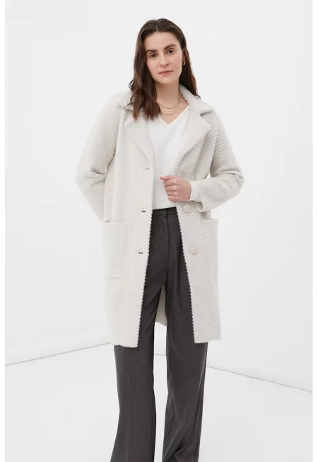 Плетено мъхесто палто