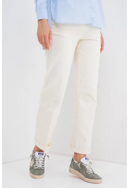 Прав панталон - Светло бежово