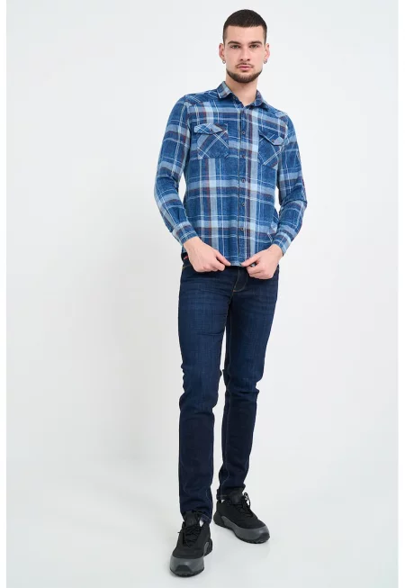 Риза с джоб на гърдите - Син