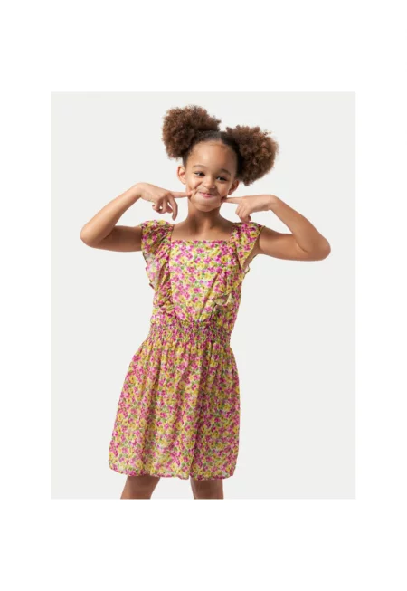 Рокля за момиче - Майорал - 304141898 - Полиестер - 46457 - Многоцветен