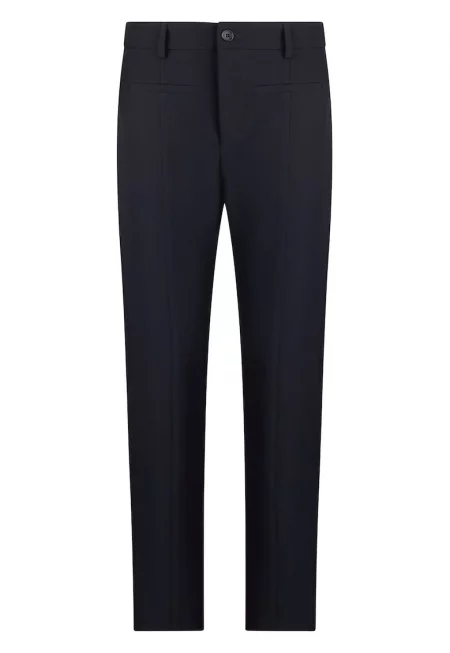 Скъсен слим панталон - Тъмносин