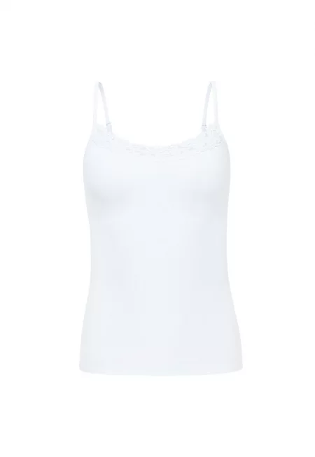 Слим топ с дантела