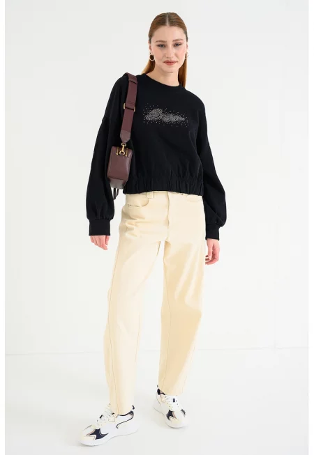 Суитшърт Easton с паднали ръкави