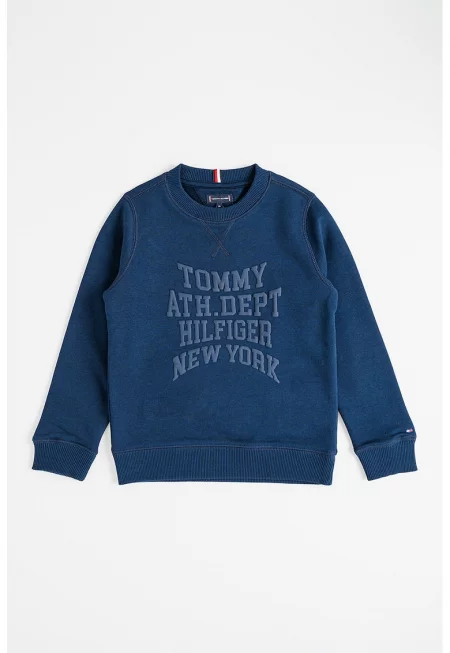 Суитшърт с лого - Тъмносин