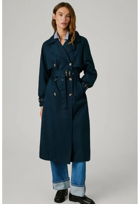 Тренч с копчета и колан