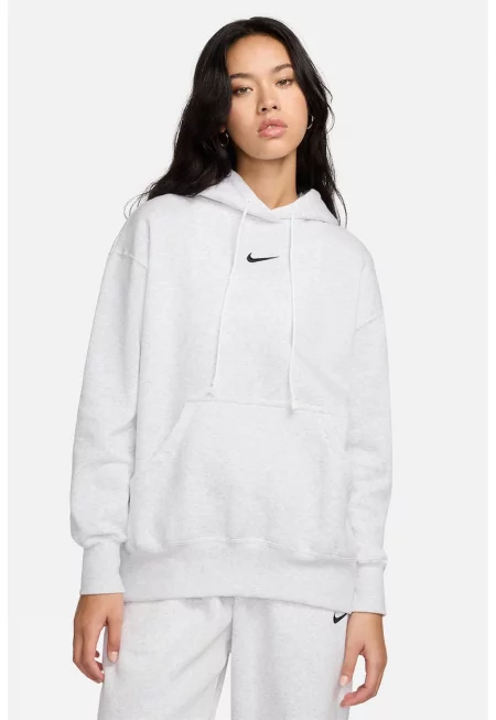 Уголемено худи Phoenix с джоб кенгуру - Светлосив меланж