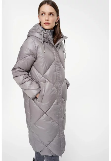 Зимно ватирано яке с капси и цип