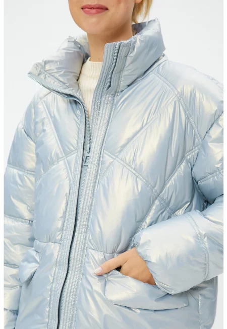 Зимно яке с вата и права яка