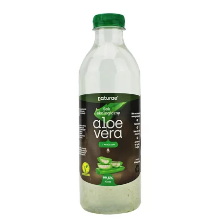 Алое вера сок от свежи листа с пулпа, БИО, 1000 ml