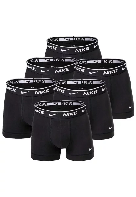 Боксерки с лого на талията - 6 чифта - Черен