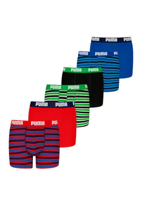 Боксерки с шарка - 6 чифта - Червен/Зелен/Син