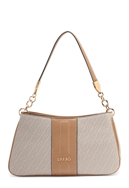 Чанта с монограм - Бежов