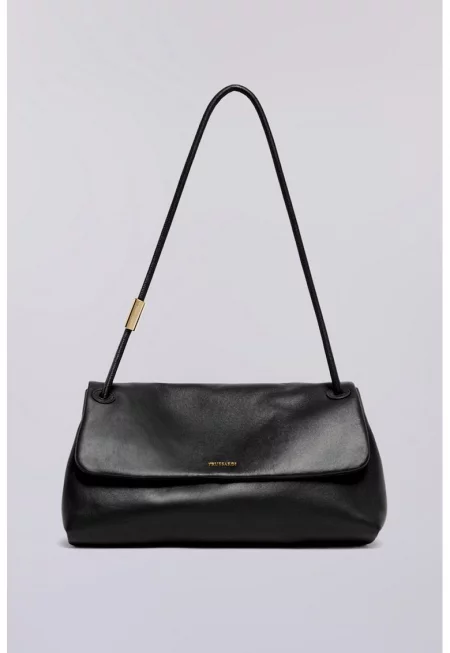 Чанта за рамо с лого - Черен