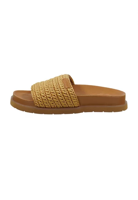 Чехли Mardale с плетен панел - Златист/Кафяв