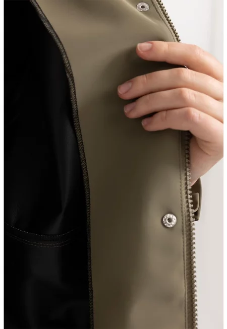 Дълго палто с качулка