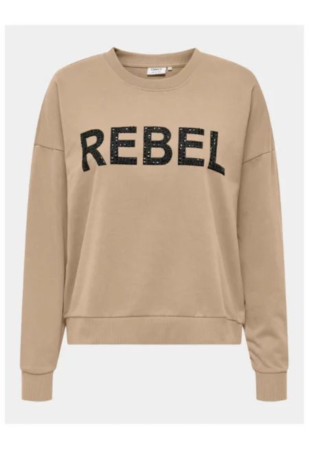 Дамска блуза -  303068837 - Памук - Бежов