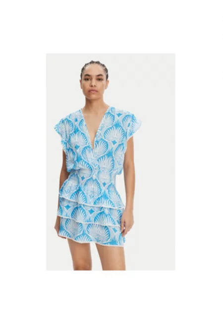 Дамска лятна рокля  JESS - Вискоза - Син