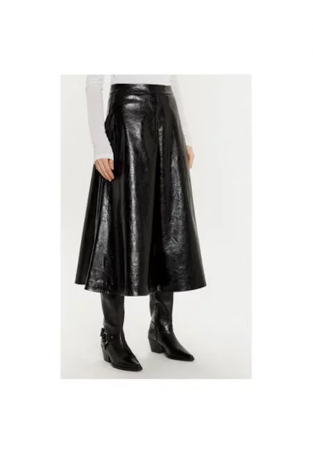 Дамска пола -  304295195 - Екокожа - Черна - Черен