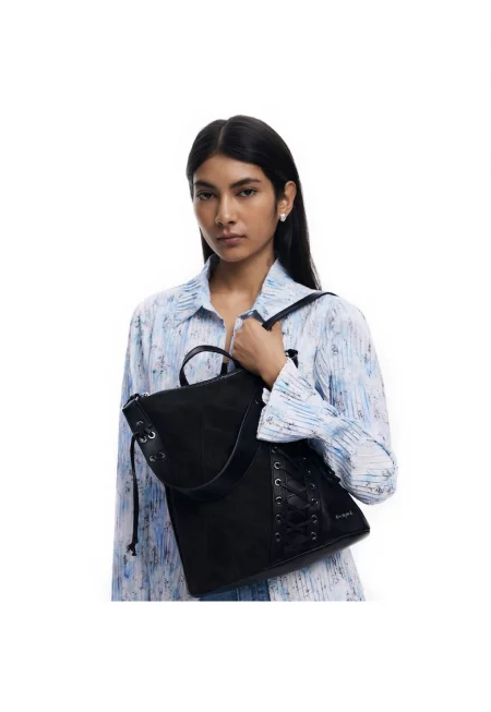 Дамска раница -  серия Patch Tango - Черна