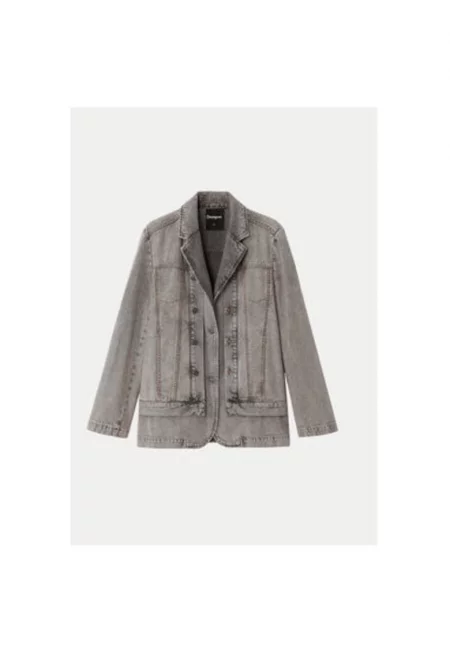 Дамска риза -  304477263 - Памук - Сив - Сив