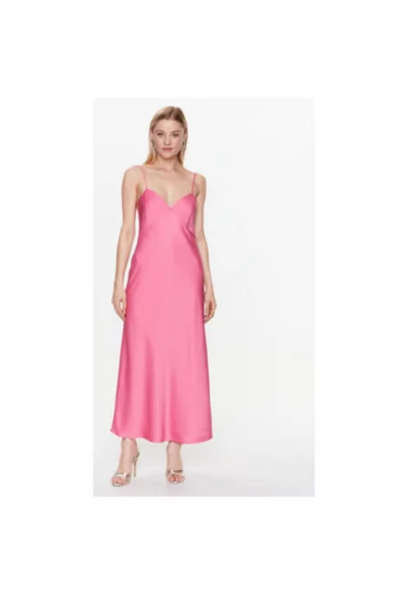 Дамска рокля -  302371334 - Полиестер - Розов - Розово