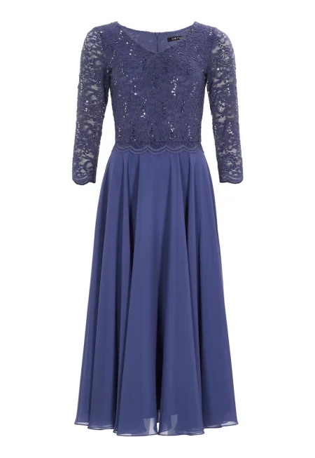 Дамска рокля  5AI08900 - Полиестер - Син