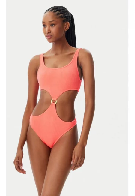 Дамски бански -  304811814 - Полиамид - Оранжев - Оранжев