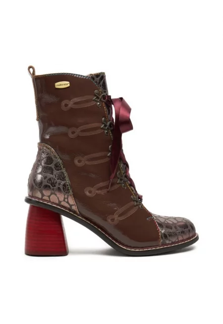 Дамски боти -  304356 - Естествена кожа - Кафяви -