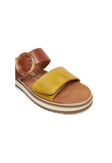 Дамски джапанки - 2-27500-44 -  Естествена кожа - Зелен