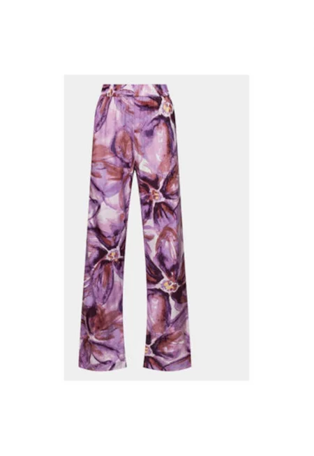 Дамски пижамен панталон -  303817688 - Вискоза - Лилав