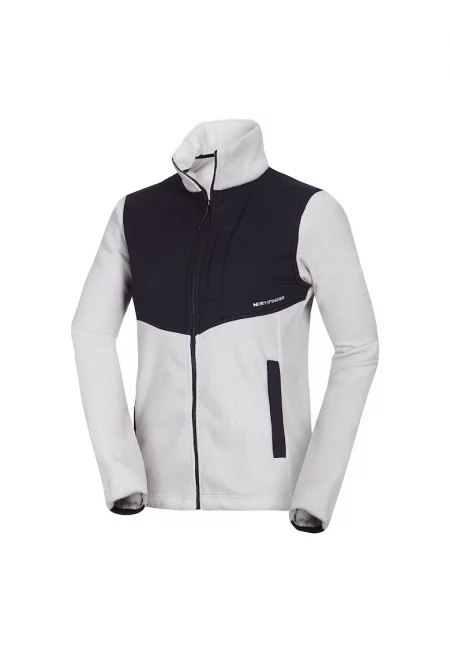 Дамски полар за открито Hilary светлозелено-черен