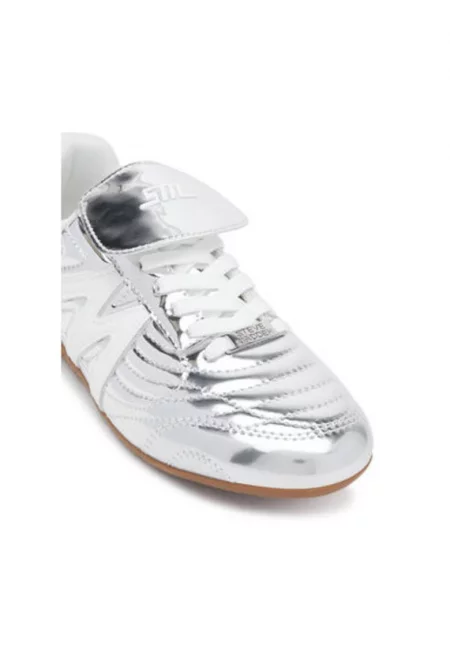 Дамски спортни обувки - SM19000136 -  Естествена кожа - Сребрист - Сребрист