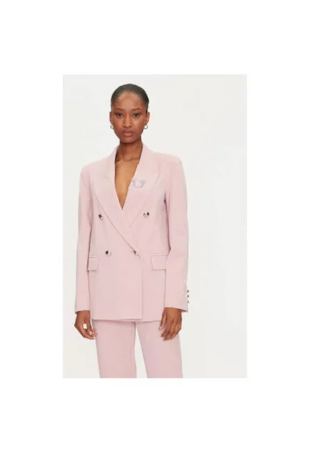 Дамско яке  25EB282/14RS - Памук/Полиамид - Розов