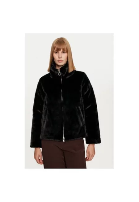 Дамско яке -  304466489 - Полиестер - Черно - Черен