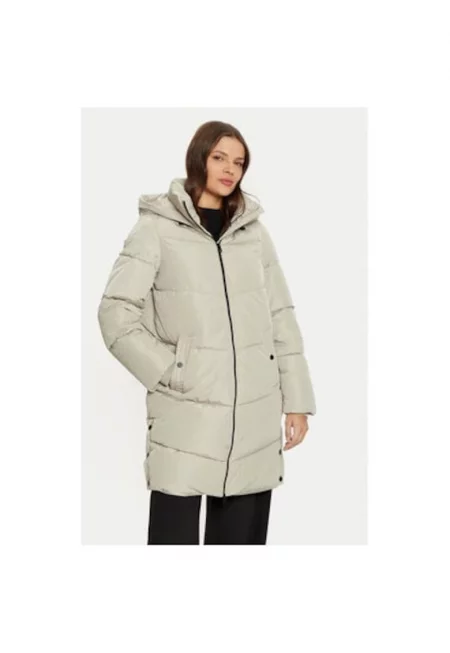 Дамско яке -  304509261 - Рециклиран полиестер/Полиестер - - Бежов