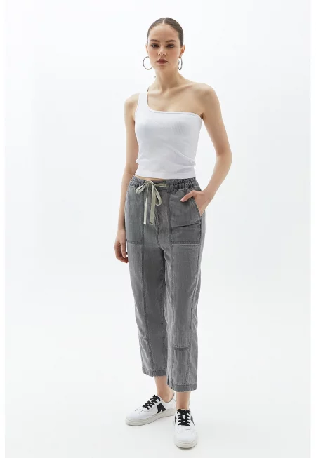 Дънки Baileys с регулируема талия - Антрацитно сиво