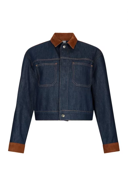 Дънково яке с велур