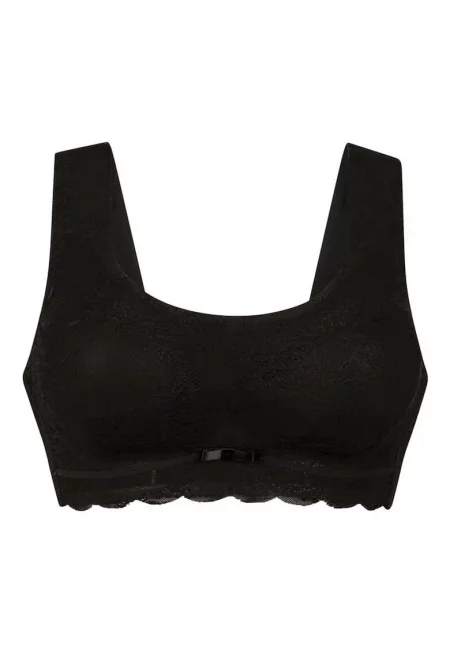 Дантелен сутиен с цяла чашка - Черен