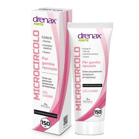Масажен гел за крака с конски кестен, готу-кола и рускус - Дренакс - Drenax® Forte – при разширени вени и отоци, 150 ml