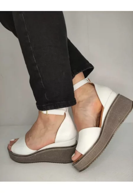 Ежедневни дамски сандали  018 1798 Бели - Бял