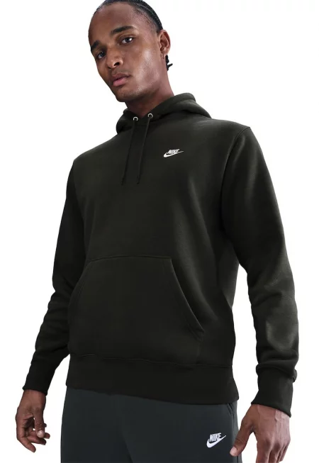 Худи Club с джоб кенгуру - Каки