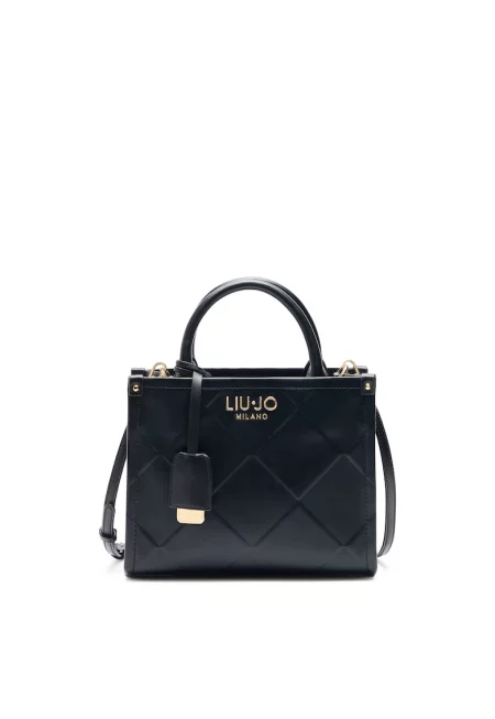 Капитонирана чанта Tote от еко кожа