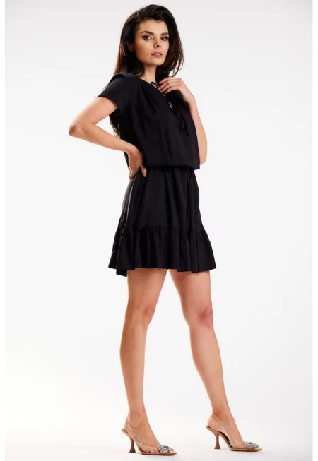 Къса рокля с къс ръкав A575