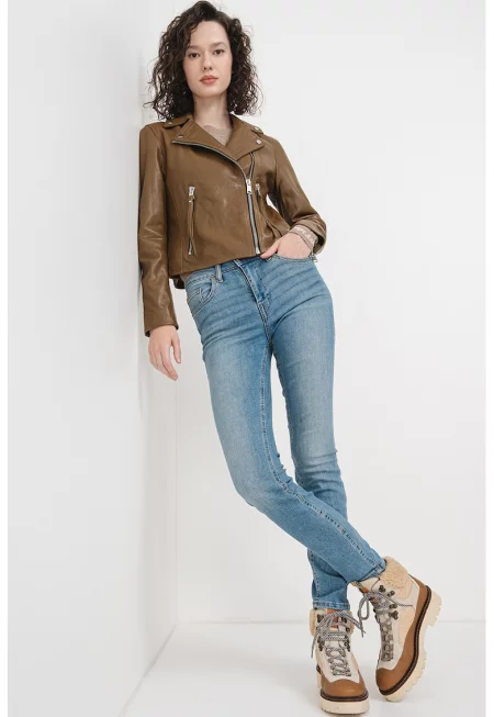 Кожено слим яке Dalby