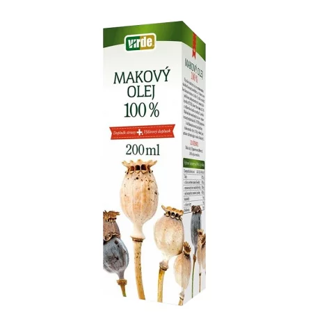 Масло от маково семе + Витамин Е – Липиден метаболизъм и антиоксидантна защита, 200 ml