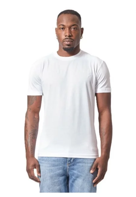 Мъжка тениска  T-SHIRT ZLAF - Памук - Бял - Бял