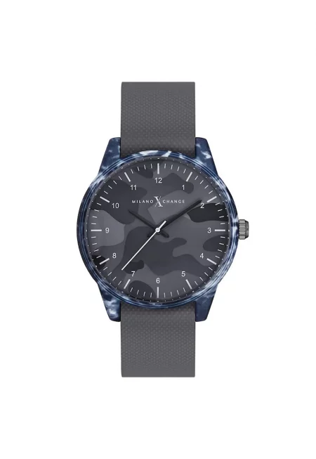 Мъжки часовник  MEX3108 сив 43мм силикон